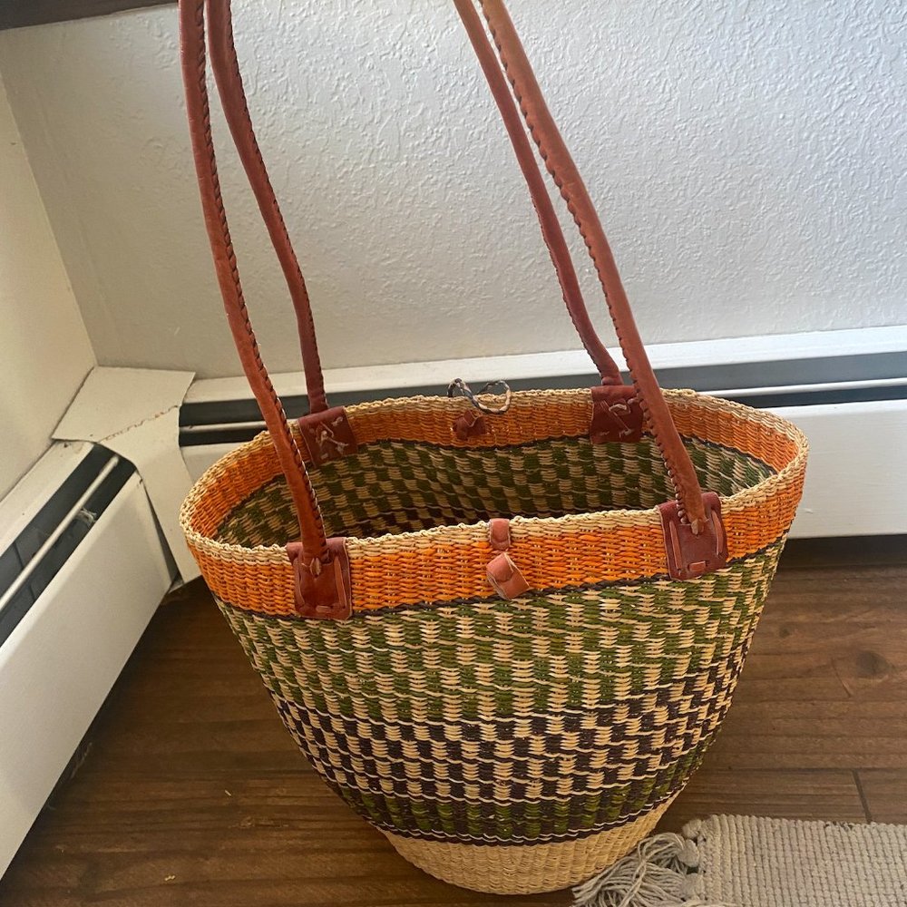 SOLD- Artisan Woven Bag (medium/large)
